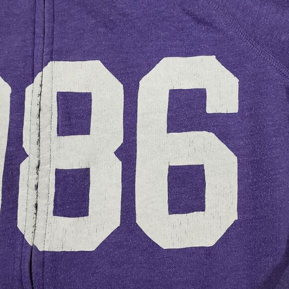 PINK Victoria's Secret Jacket Womens Small Purple Track Stretch Sports Full Zip - Picture 8 of 10